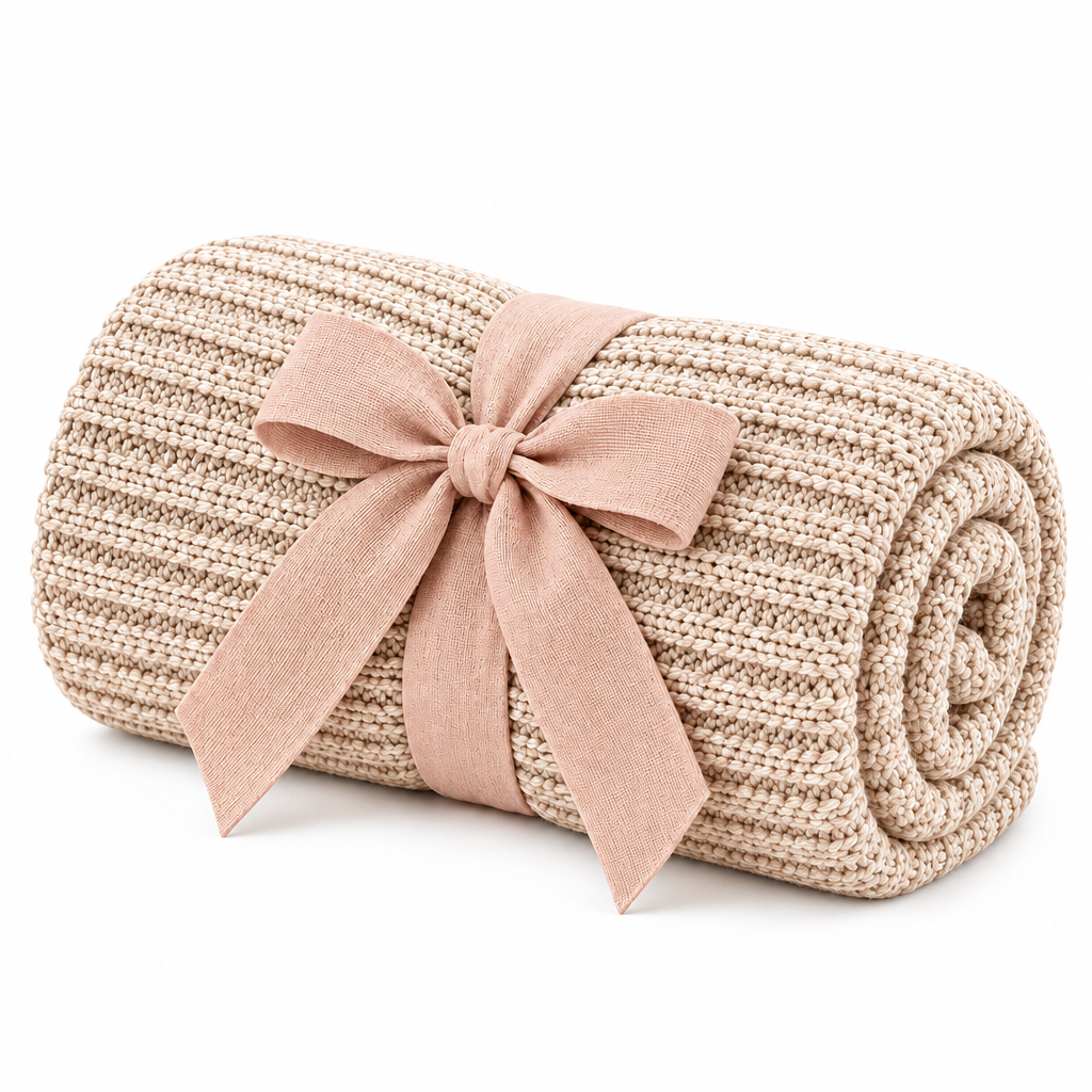 velmarden™ Textured Knit Baby Swaddle Blanket