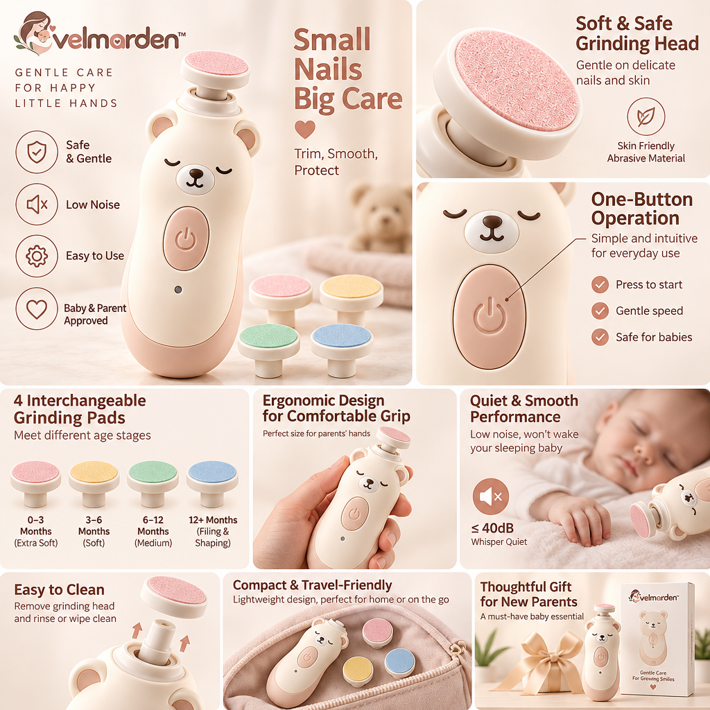 velmarden™ Electric Baby Nail Trimmer Set