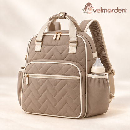 velmarden™ Quilted Diaper Backpack