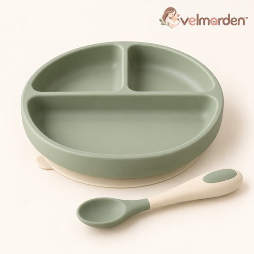 velmarden™ Silicone Suction Plate & Spoon Set