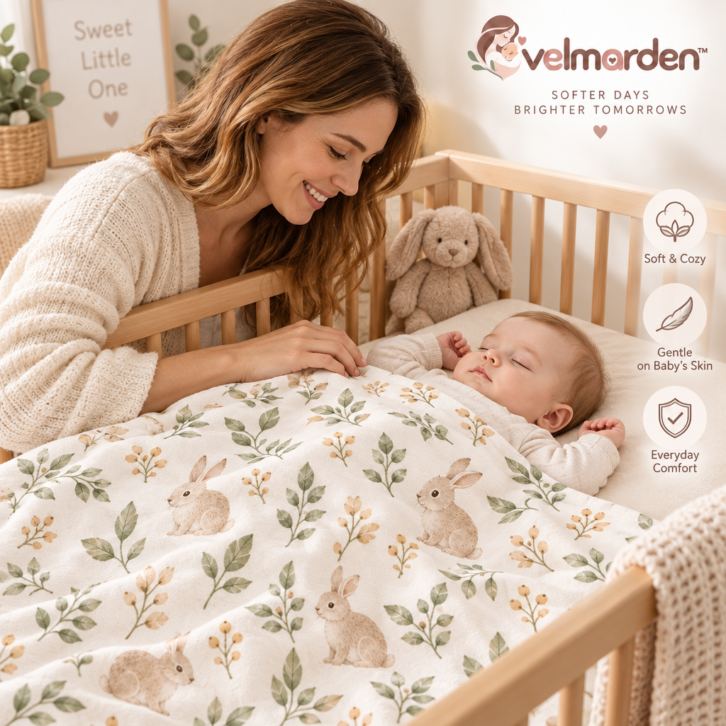 velmarden™ Woodland Organic Cotton Crib Sheet