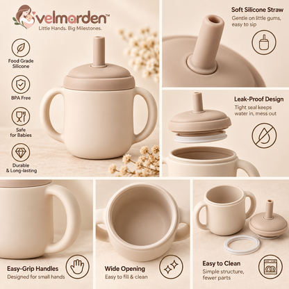 velmarden™ Easy-Grip Silicone Sippy Cup