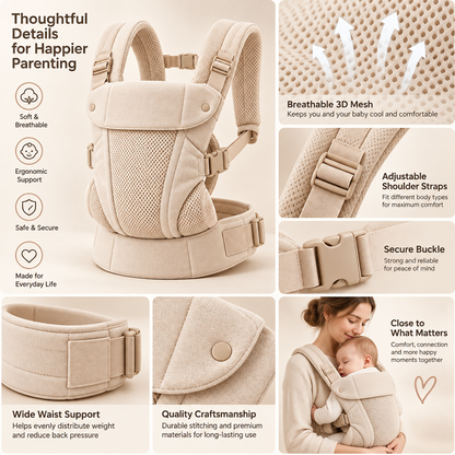 velmarden™ Breathable Ergonomic Baby Carrier