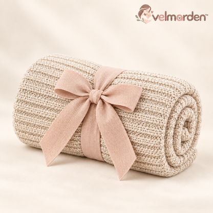 velmarden™ Textured Knit Baby Swaddle Blanket